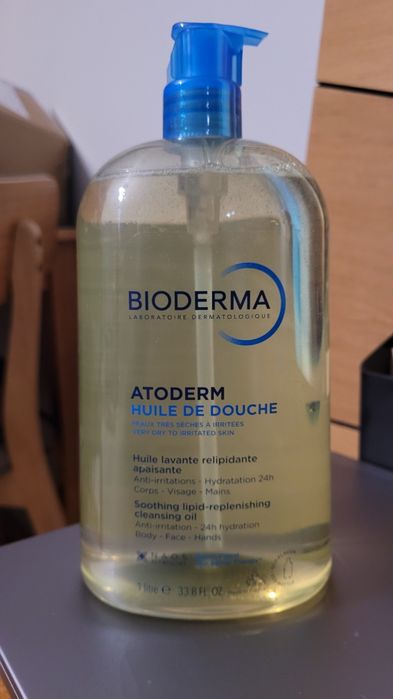 Bioderma Atoderm Huile de douche, olejek do kąpieli i pod prysznic do ciała i twarzy, 1000 ml