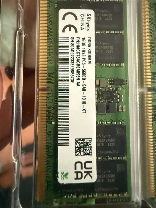 32GB (2 x 16GB) 5600 SK HYNIX DDR5 SODIMM