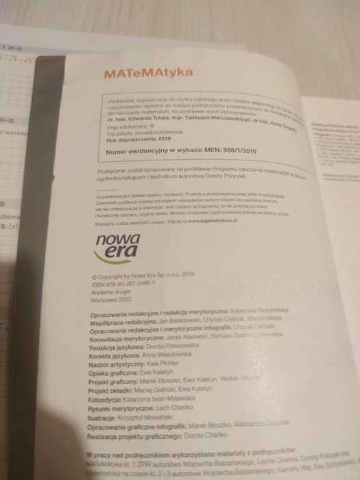 Matematyka 1 podręcznik i karty pracy puste