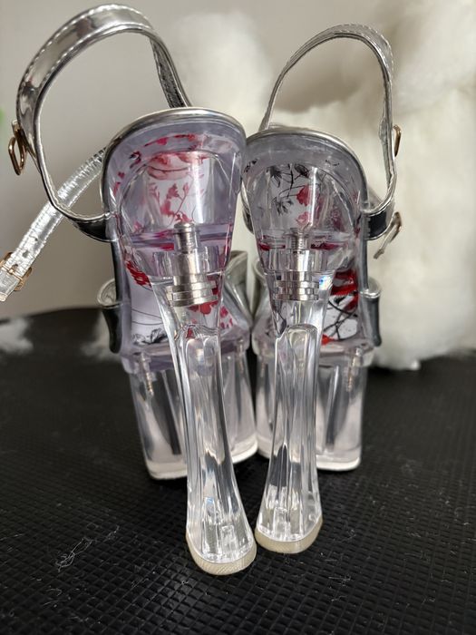 Oryginalne buty do pole dance high heels szpilki rzadki kształt