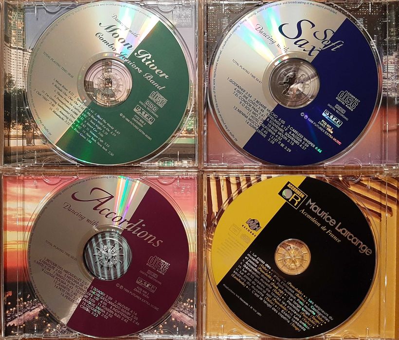 Muzyka taneczna seria Dancing with … i francuski akordeon Larcange 4CD