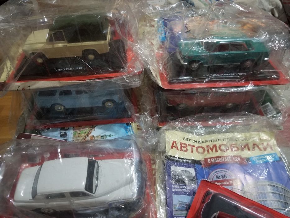 Машинки Легендарные советские автомобили в масштабе 1:24