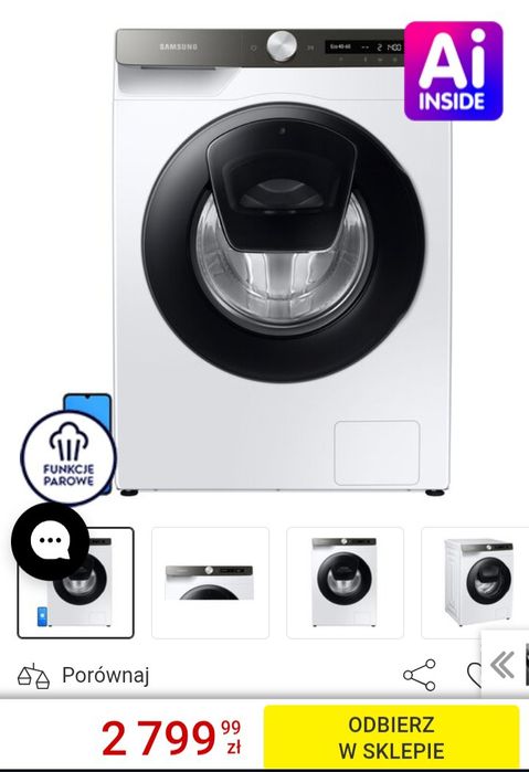 Nowa pralka Samsung wifi Al