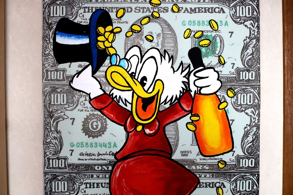 Скрудж МакДак картина акрил