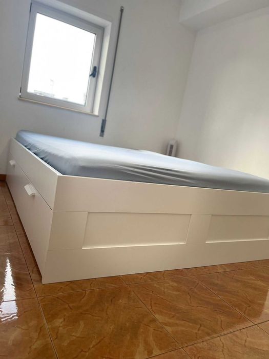 Cama de Casal + Colchão 160x200cm
