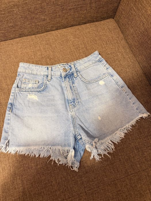 Жіночі джинсові шорти з необробленими краями Denim Co 36 розмір