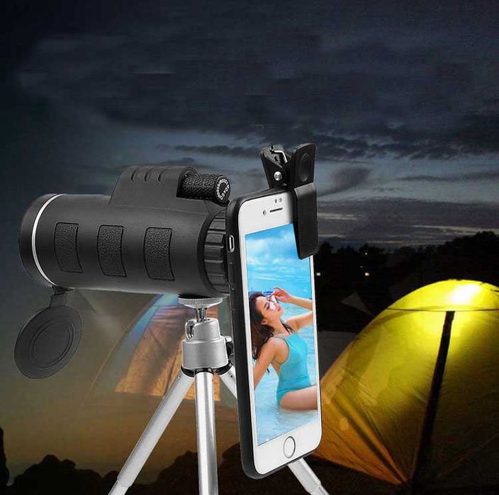 MONOKULAR Survival Myśliwski 40x60 Luneta Lornetka OBIEKTYW + STATYW