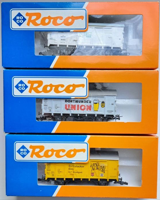 Пасажирські, товарні вагони, цистерни Roco HO 1:87