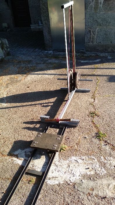 máquina de remo NOVA musculação pesos + banco + carril