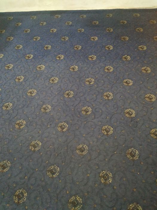 Ковролин синий с рисунком.2,8 /3,2м.