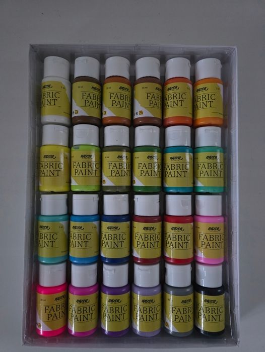 Farby do tkanin Nazca 24 szt. x 30 ml