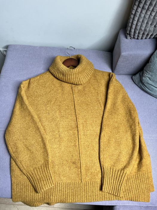 Sweter ciepły golf H&M z dodatkiem wełny