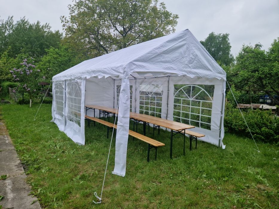 Wynajem namiotu, krzesełek, stoły ławeczki Komunie Urodziny Dmuchańce