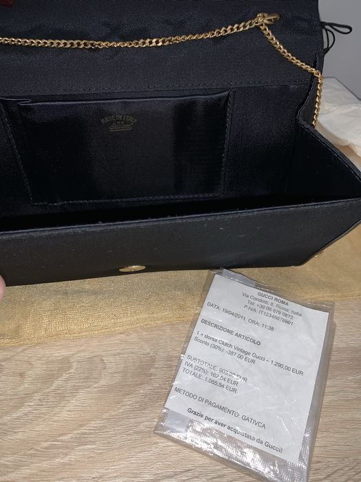 Оригінальний вінтажний клатч Gucci, стан як новий