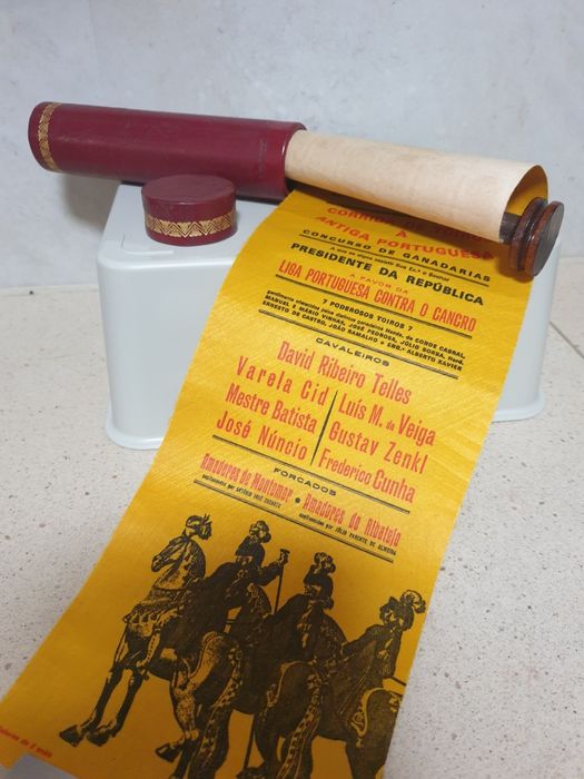 Tauromaquia: Rolo de programa de corrida de Touros Campo Pequeno 1971