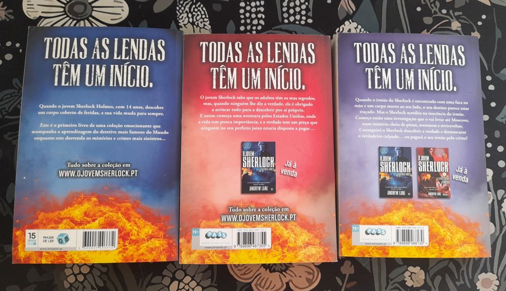 O Jovem Sherlock Holmes N.º 1, 2, 3 de Andrew Lane