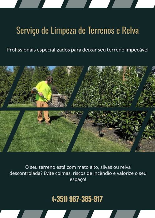 Limpeza de terrenos e relva