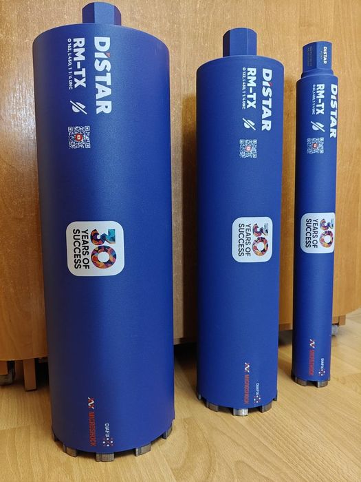 Коронки Дістар RS6, та з мікроударом RM-TX, RS-TX - сухе свердління.