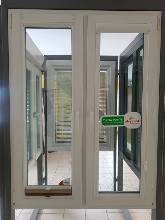 OKNO PCV Aluplast białe 107,5x143,5cm