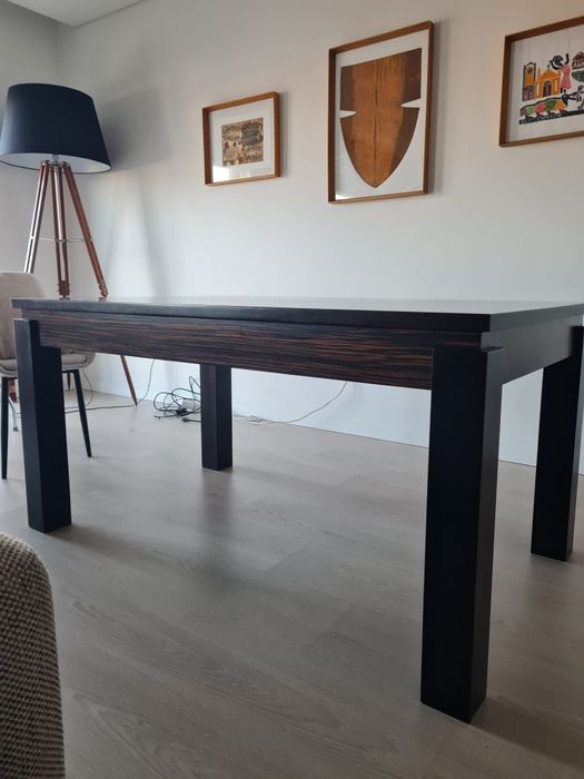 Mesa extensiva madeira maciça