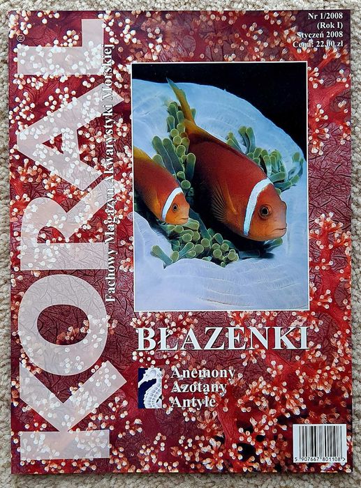 Fachowy magazyn akwarystyki morskiej KORAL x 6