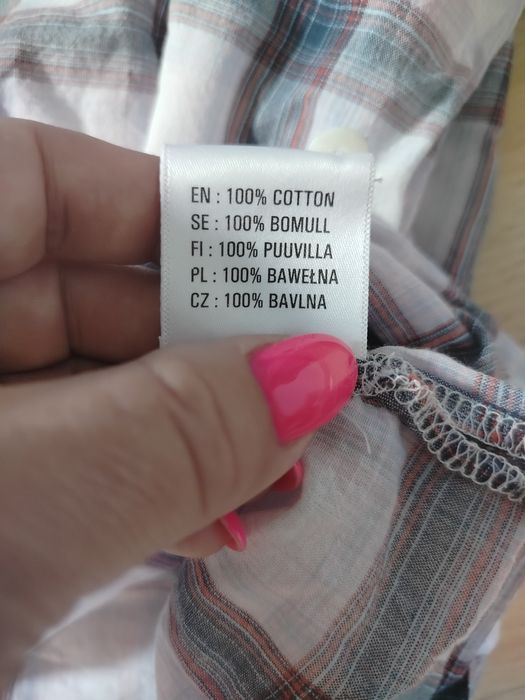 Ładna Duża Bluzka koszulowa XLNT bawełna 3XL