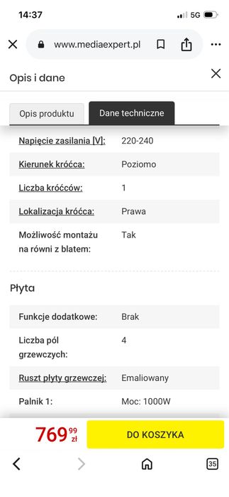 Kuchenka gazowa Beko