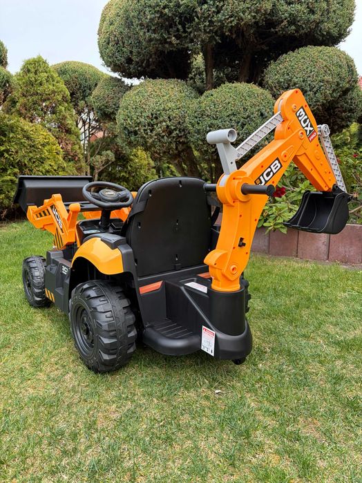 Pojazd Koparka 2w1 JCB Żółty Pilot Kopara dla dzieci elektryczna
