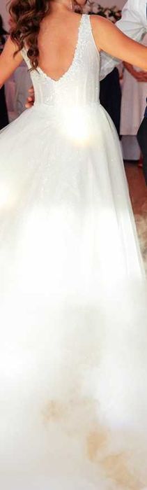 Suknia ślubna błyszcząca rozmiar 34/36