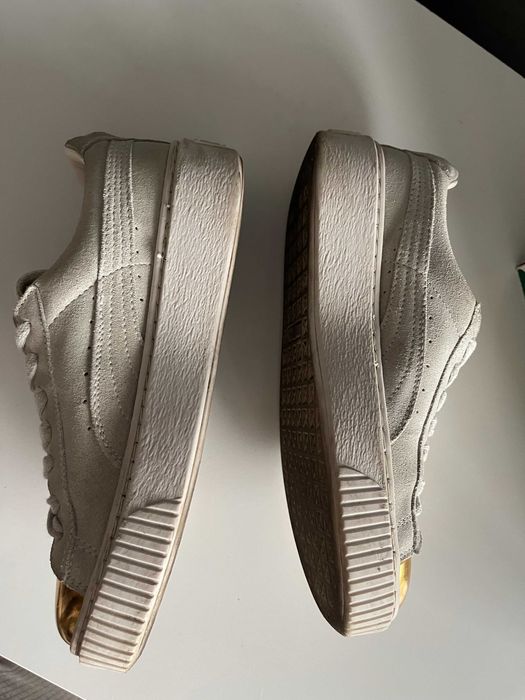 Buty puma suede platform gold trampki sneakersy