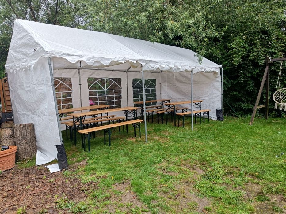 Namiot na imprezę, Wynajem Ławki, stoły, zestawy piwne, DrinkBar