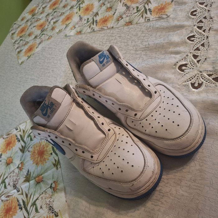 Buty nike biało niebieskie