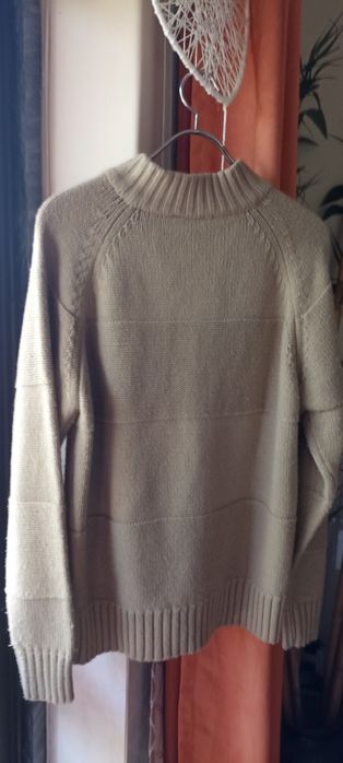 Casaco de malha homem bege