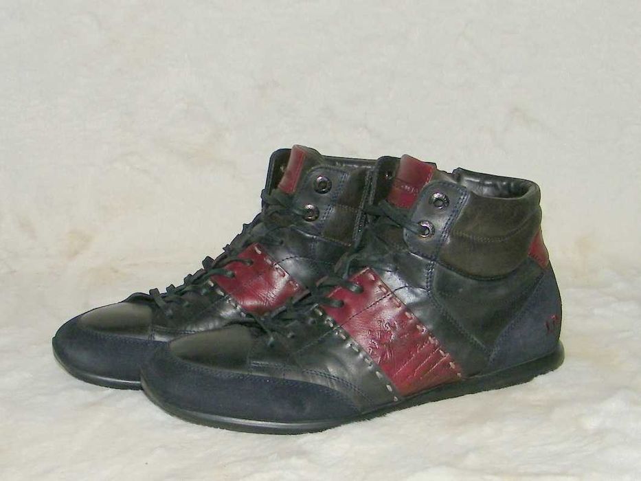 LA MARTINA Marino Bordeaux Sneakers - BUTY SKÓRA - rozm. 42 - JAK NOWE