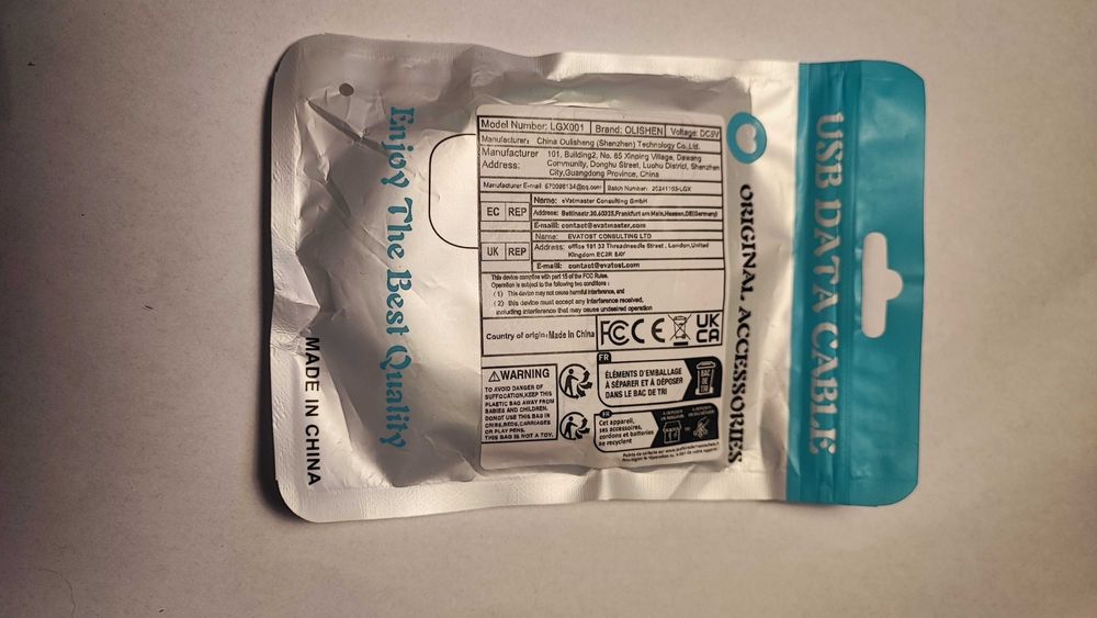 Kabel USB-C - świecący - Zielony