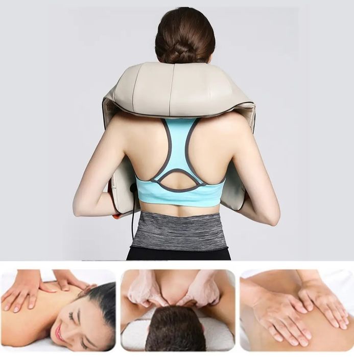 Роликовий масажер для шиї з інфрачервоним підігрівом