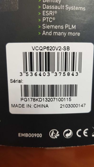 Видеокарта PNY Quadro P620 V2 2GB GDDR5 128bit (VCQP620V2-SB)