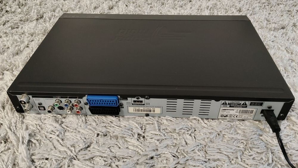 Nagrywarka HDMI DVD HDD LG-MEDION dysk 160GB  Przegraj kasety VHS pilot