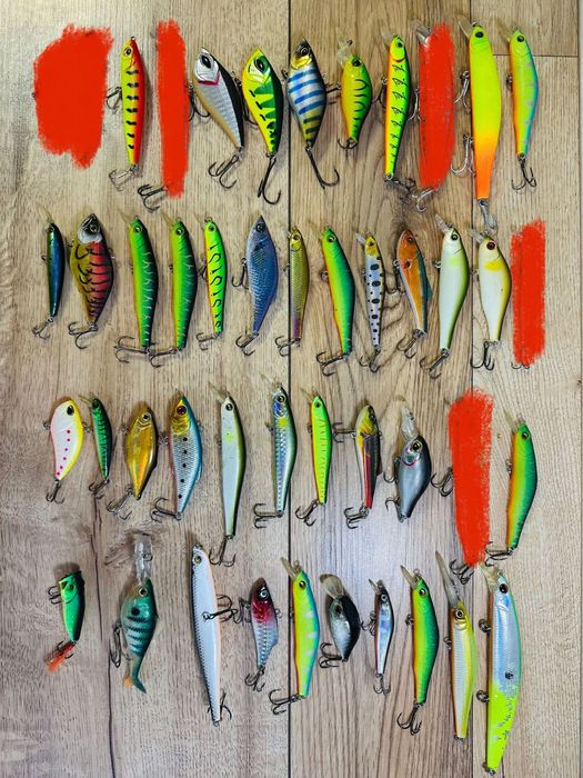 Воблеры много, разные.