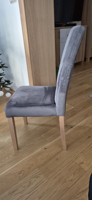 Krzesła welurowe,tapicerowane
