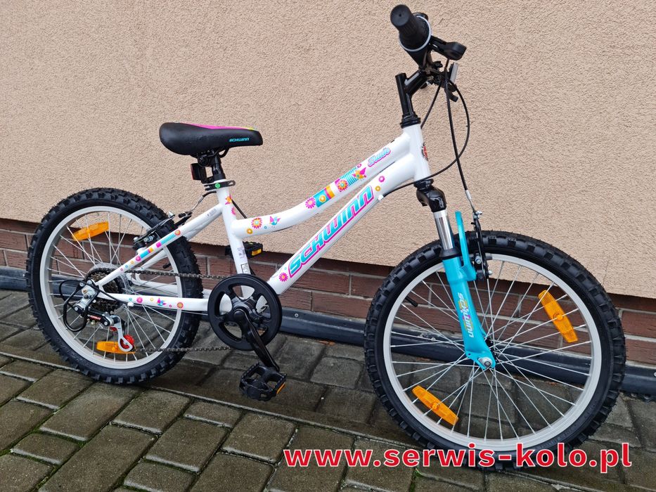 Rower dziecięcy dziewczęcy ACTIVE koła 20 SHIMANO okazja rabat
