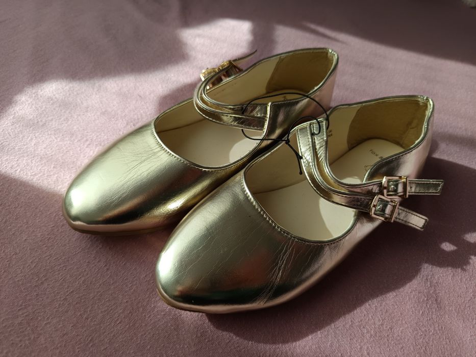 Nowe nieużywane balerinki Fox & bunny 34 złote