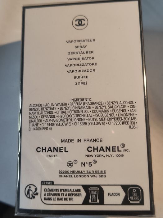 Chanel ° 5 - woda perfumowana poj.35 ml