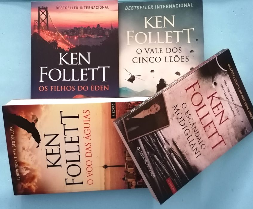 10 livros Ken Follett-NOVOS-Desde 6,90€-Portes grátis-ler descrição