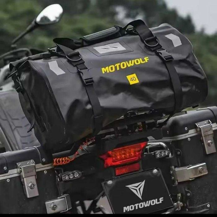 Мотосумка Нова! Motowolf 40л 66л мотокофр чорний та зелений