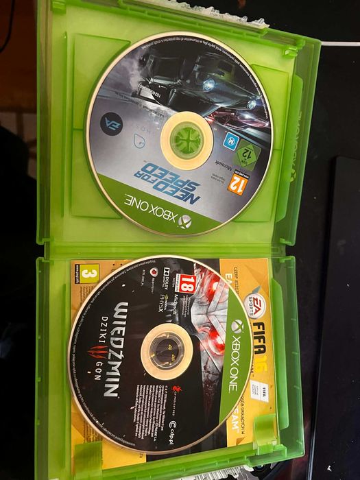 gry na xbox one- wiedzmin 3, need for speed, rainbowsix sige-10zł all