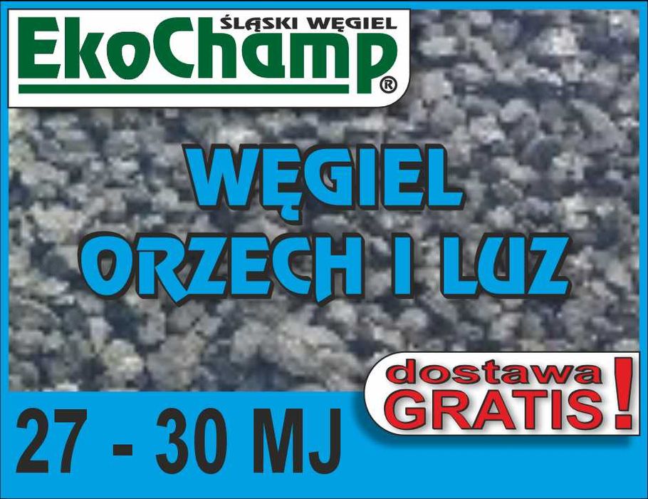 Węgiel ORZECH EkoChamp® 27-30MJ luz dostawa w cenie - Oferta Śląsk