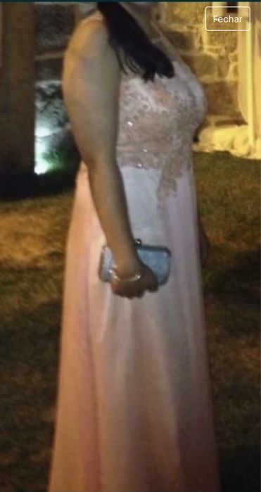 Vende-se vestido de cerimónia estilista Marisa Guimarães