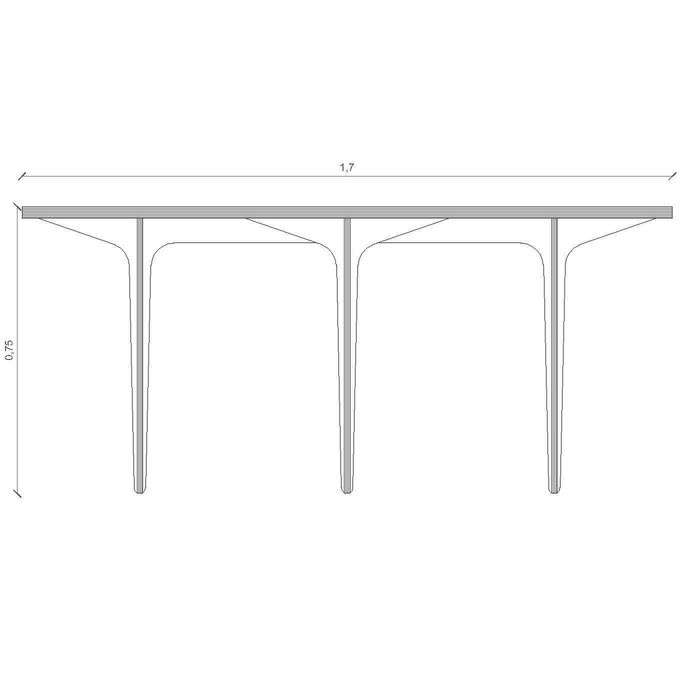 Mesa de jantar de grandes dimensões