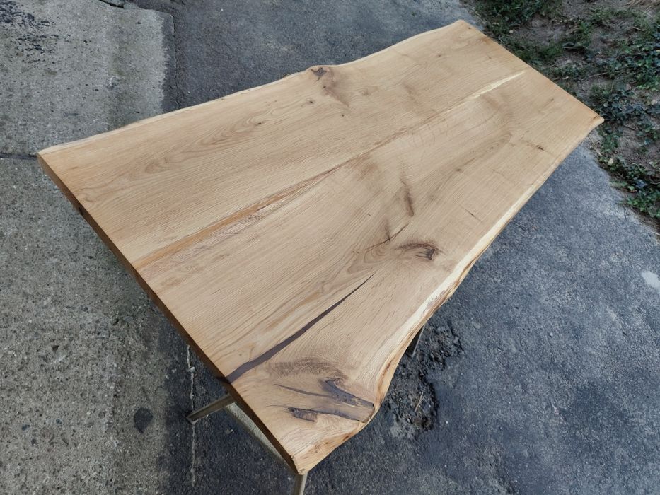 Blat dębowy 157x70-63 na stół biurko Live edge